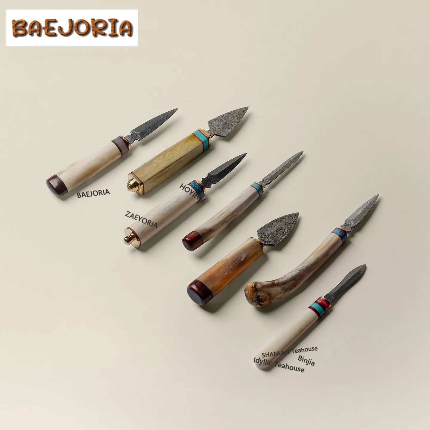 BAEJORIA Ostrich Bone Tea Bags Scissors Embroidery Cutting Sewing Tailor Shears Handicraft DIY Household Tea Items Ornaments