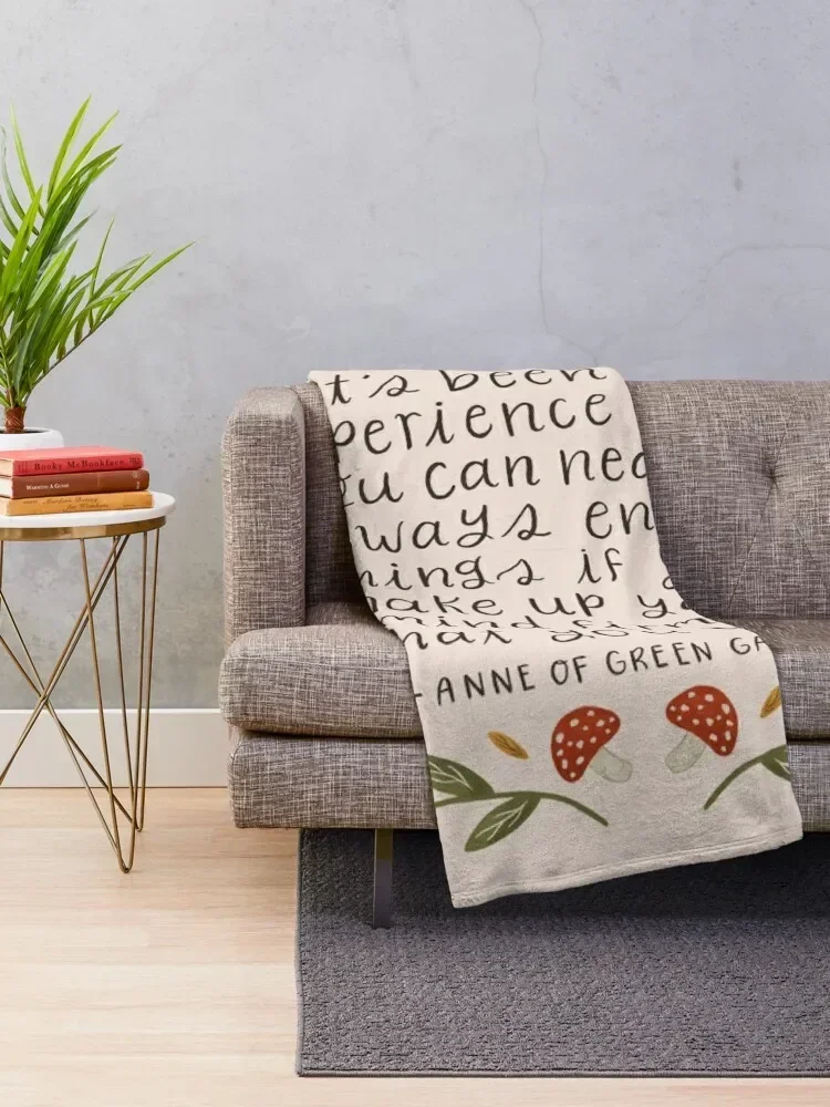 Anne of Green Gables Enjoy Things Quote Throw Blanket Moving blankets and throws Weighted Fashion Sofas Blankets