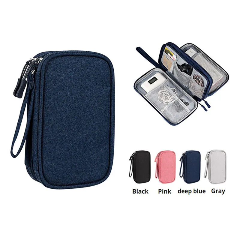 Cable Storage Bag Waterproof Digital Electronic Organizer Portable USB Data Line Charger Plug Storage Bag Travel Cable Organizer