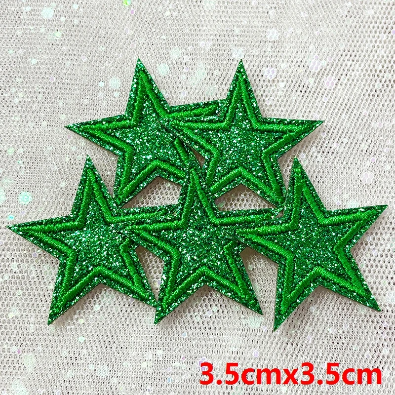 5 Stück Funkelnde Stern-Aufnäher zum Aufbügeln mit Glitzer-Pailletten für Jeanswesten, Funkelndes Kawaii-Style-Accessoire, DIY-Geschenke – Detail 36