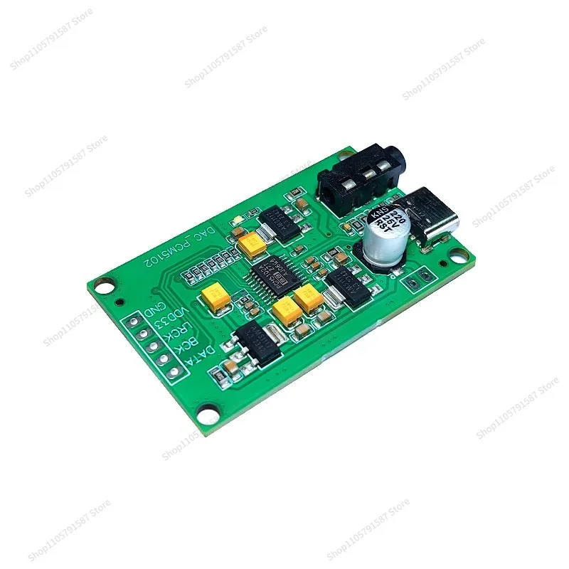 For PCM5102A I2S Digital Audio Input DAC Decoder Board To 3.5 Analog Output Module
