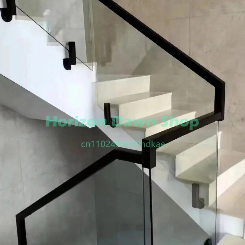 201 stainless steel side-mounted glass fixing clip handrail column balcony frameless glass clip without openings