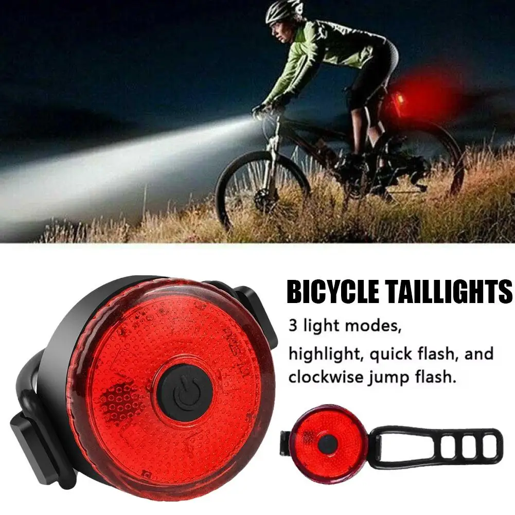 Mini feu arrière de vélo à LED aste par USB, lumière étanche à l'iode, lampes de casque de sécurité, feux de vélo, E3U2