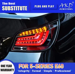 AKD Tail Lamp for BMW E60 LED Tail Light 2003-2006 520I 525I 530I Rear Fog Brake Turn Signal Automotive Accessories