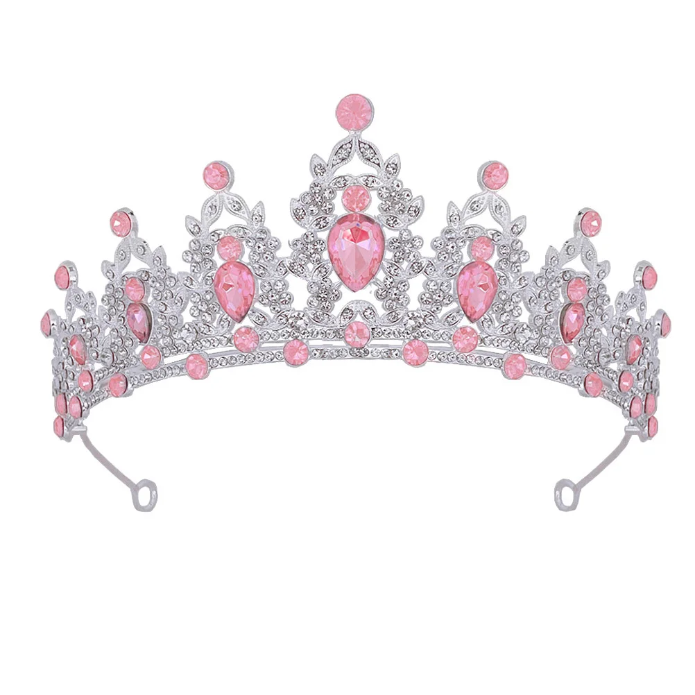 

Baroque Crown Sparkling Rhinestone Crystal Princess Tiara Wedding Birthday Quinceanera Headpiece for Women Princess Crown