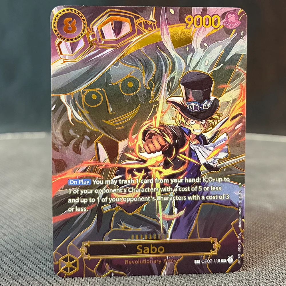 OPCG SP Goldprägung Buggy Perona Mihawk Sabo Ace Luffy Zoro-juurou Sanji Newgate Nami Hancock Hiyori ONE PIECE Proxy-Karten
