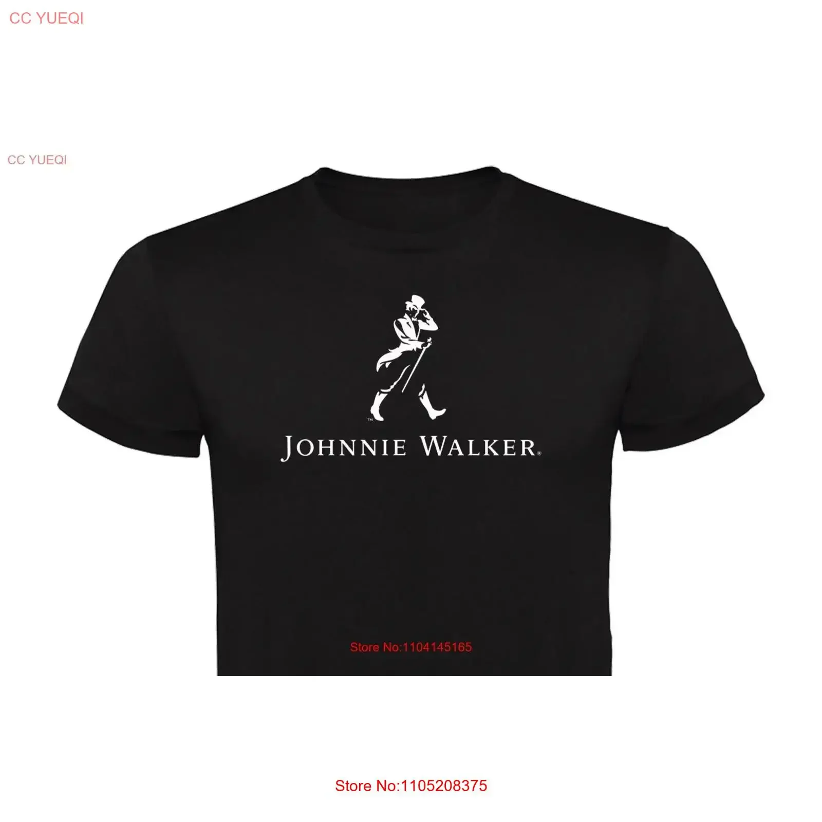 جوني ووكر تي شيرت 100 قطن لعشاق الويسكي خمر غسلها أنيق ناعم مريح أوم تنفس مصمم الملابس