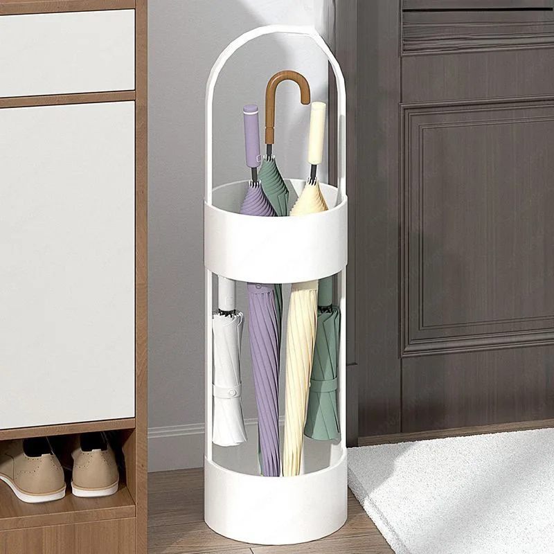 Modern Metal Handicrafts Plastic Wall-mounted Hotel Uses Creative Umbrella Storage Rack Multi-functional Unique Decoration