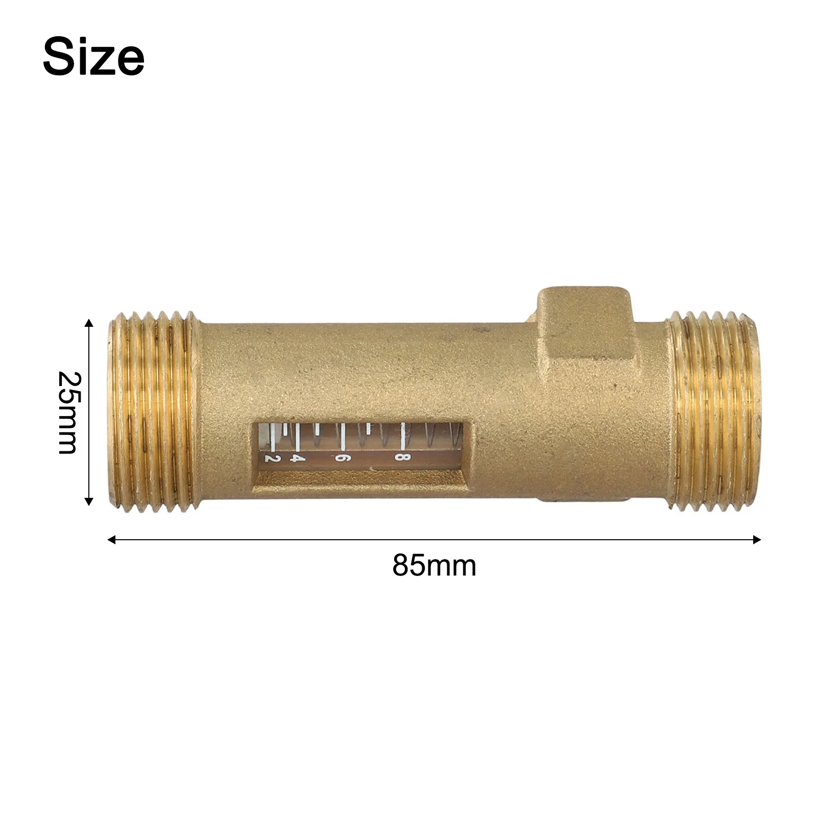1pc Visual Control Valve DN20 For HVAC Flow Control Balancing Valve Flow Visual Adjustment Ball Valve Automatic Pressure Relief