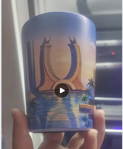 Customized Logo picture pattern thermos Tumbler coffee water bottle 1/2M drinking juice mug cups