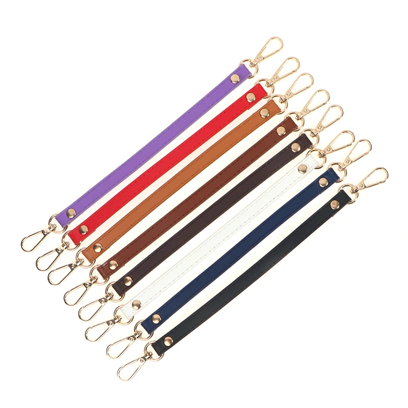 Asa de bolso de cuero Pu para mujer, correa de bolso corta reemplazable, correa de hombro, Asa de cinturón, accesorios de bolso de moda, 28Cm