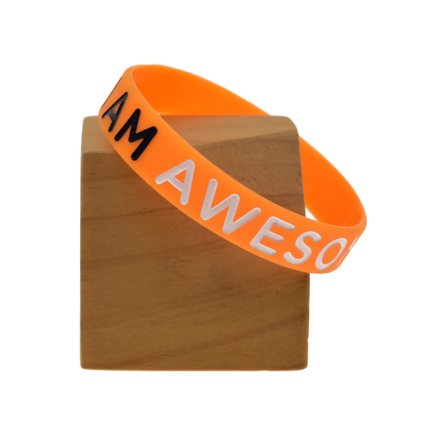 1 Stück/5 Stück „I AM ME“-Armband aus Silikon mit positiver Botschaft, zur Unterstützung der psychischen Gesundheit. – Detail 8