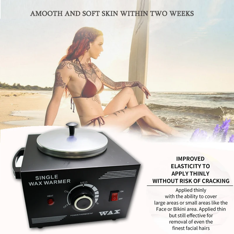 500ML เครื่องอุ่นขี้ผึ้งไฟฟ้าพาราฟินกำจัดขนร้อนผิวหน้าสปาอุปกรณ์ปรับอุณหภูมิ