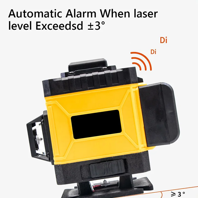 Green Laser Level 12/16 Line Powerful Laser Optical Instrument Self-Leveling 360° Roating Laser Remote Laser Construction Tools