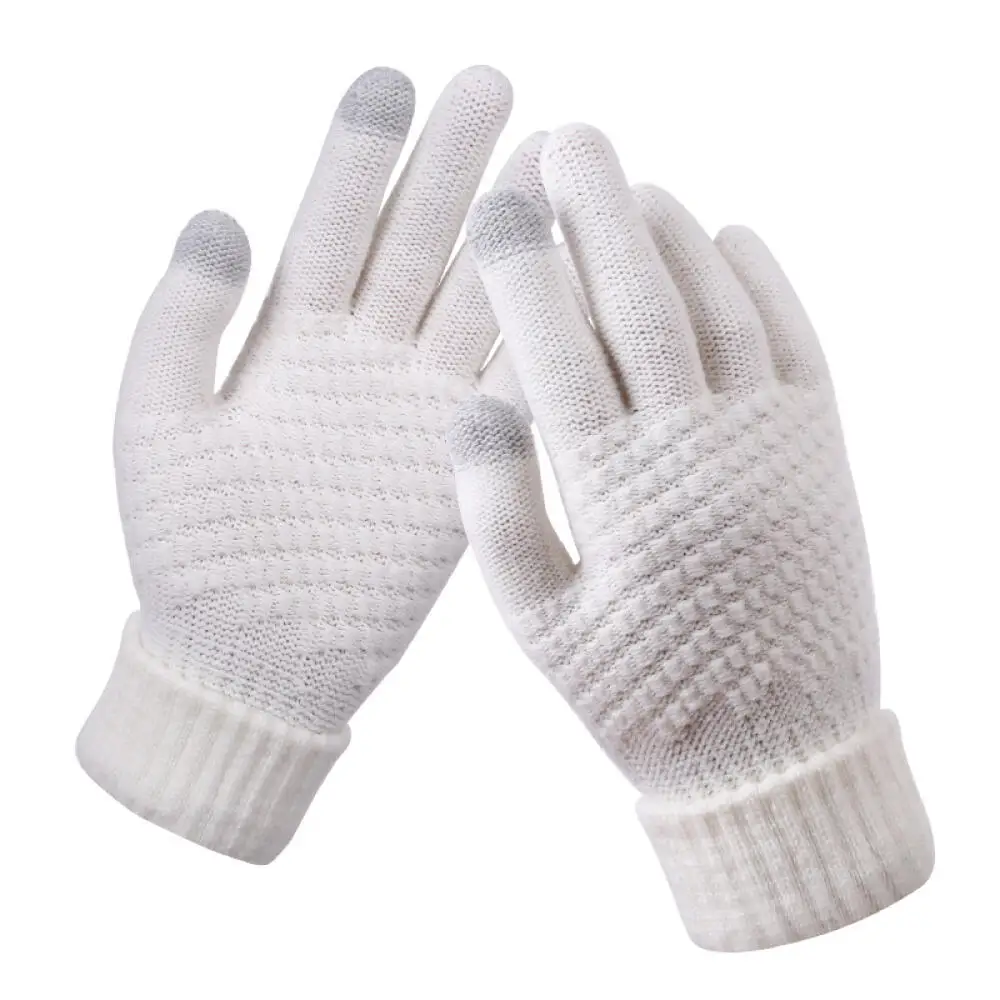 AliExpress 1 Pair Cycling Touch Screen Gloves Female Winter Cute Student Cycling Warm And Cold Korean Version Thick Winter Cotton Gloves