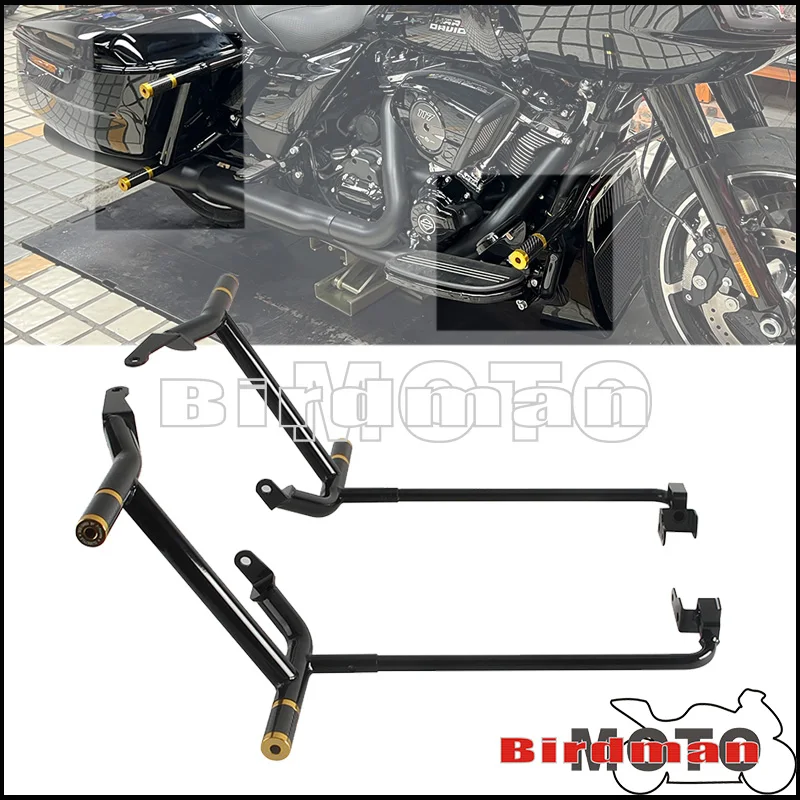 

Highway Saddlebag Guard Crash Bar Left/Right Saddle Bag Support Kit For Harley Road Glide Limited Special Ultra FLTRKSE FLTRXS