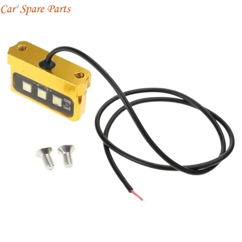 

Y4UA 12V Мотоциклевые светодиодные номера Light Light Decorative Lamp Рама задний хвост.