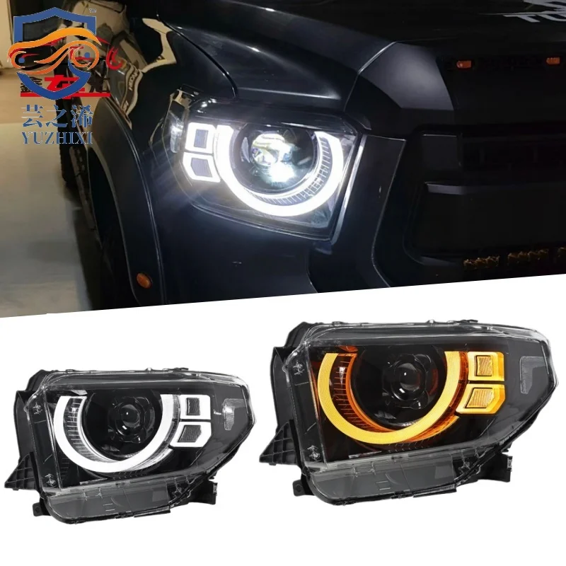 

XCH For 2014-2020 Toyota Tundra headlight assembly T modification with new daytime running lights and projector headlights