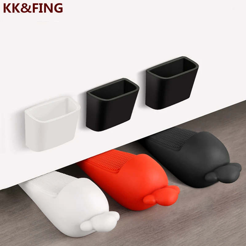 

KK&FING Creative Door Stopper Radish Shaped Door Stop New Door Retainer With Storage Instead Of Door Suction