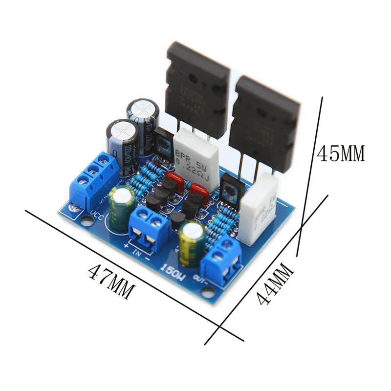 Hifi Mono 150W Power Amplifier Audio Board Complete For Diy Amp Hi End  Digital Amplifier Module Use TTA1943  TTC5200 Triode