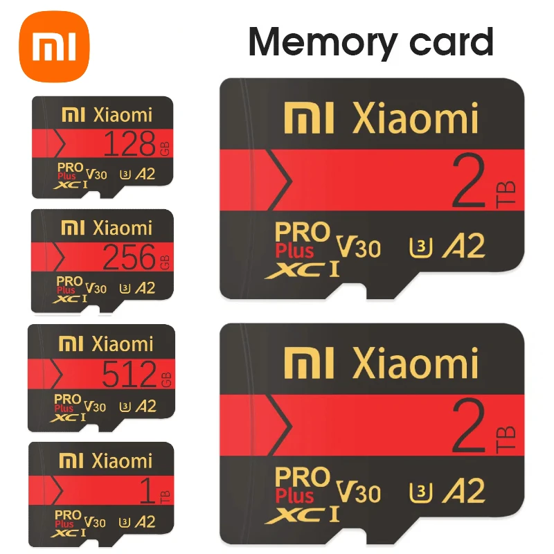 Original Xiaomi SD 2TB Micro TF SD Card 2TB Mini Memory Card Class 128G 256G High Speed Cartao De Memoria Flash Memory TF Mecard