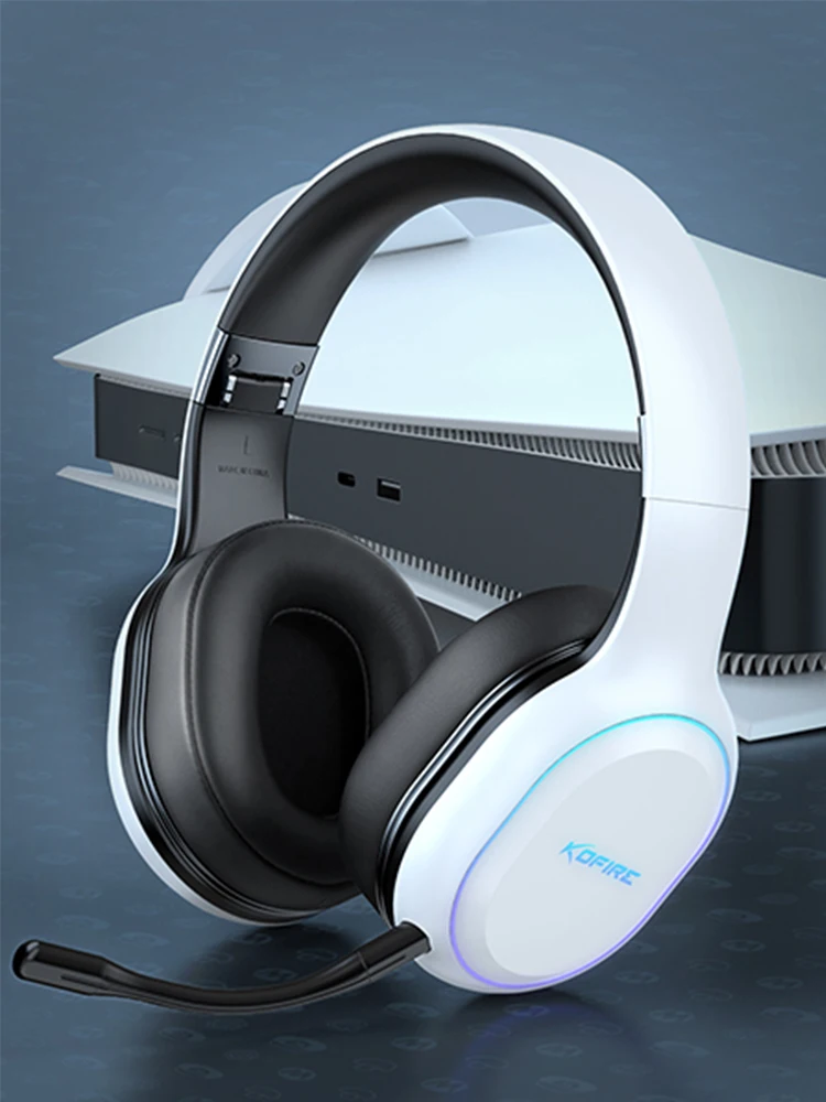 Kofire UG-05 Gaming Headphones 2.4G BT5.0 Bezprzewodowy zestaw słuchawkowy z mikrofonem RBG Light Vibration Bluetooth Earphone For PS4 PS5 PC Switch — zdjęcie produktu 7