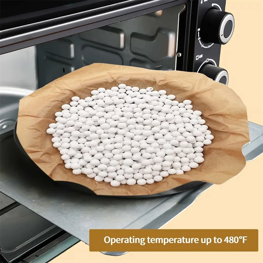 0.85mm Reusable Baking Beans Ceramic Pie Crust Weights for Cream Meringue Rhubarb Banoffee Blind Bake Pie Crust