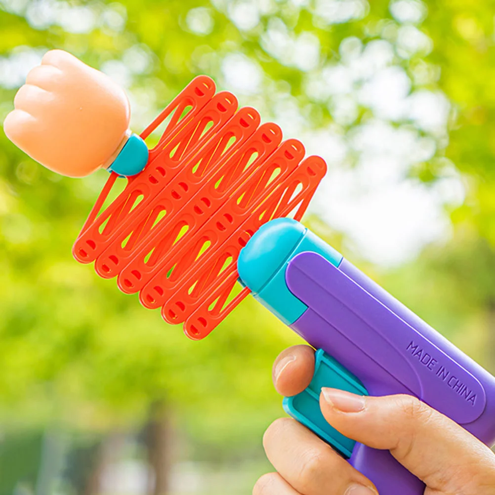 Toddler Retractable Fist Stress Spring Telescopic Fists Office Prank Props Child