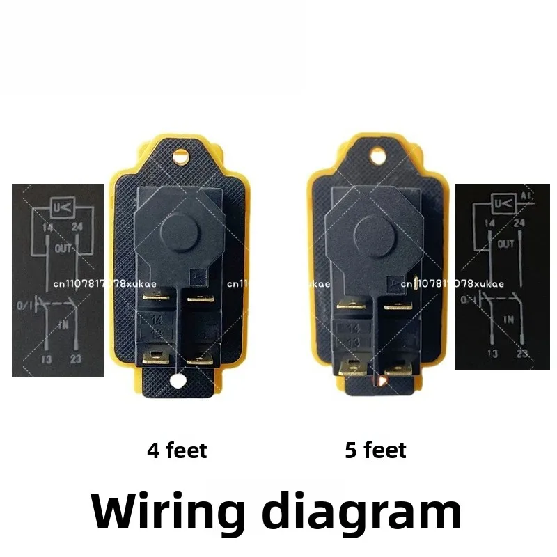YCZ3-B Electromagnetic Switch 4/5 Pin 110/220V on Off Push Button Restart and Under Voltage Protection Can Replace KJD17