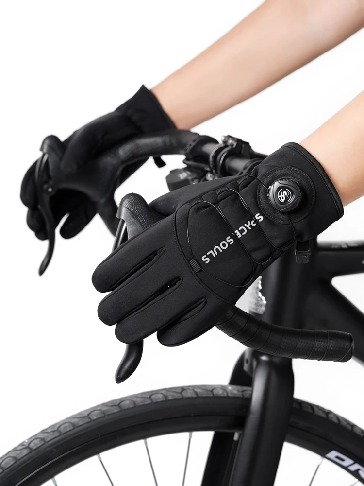 Neue Winter Schnalle Radfahren Handschuhe Unisex Winddicht Touchscreen Warme Handschuhe männer frauen Outdoor Sport Laufen Skifahren Handschuhe – Detail 3