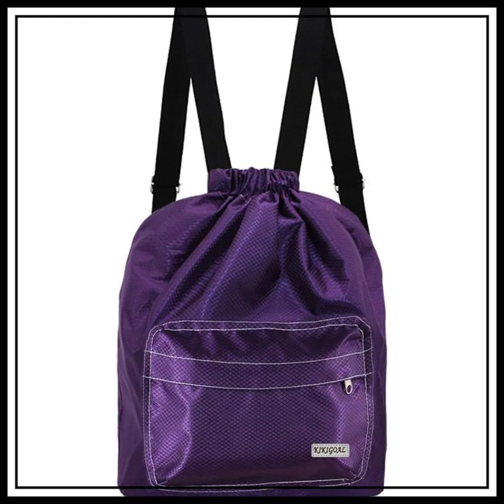 

Dry Wet Separated Swimming Bag Waterproof Drawstring Backpack for Gym Sports Pool Beach