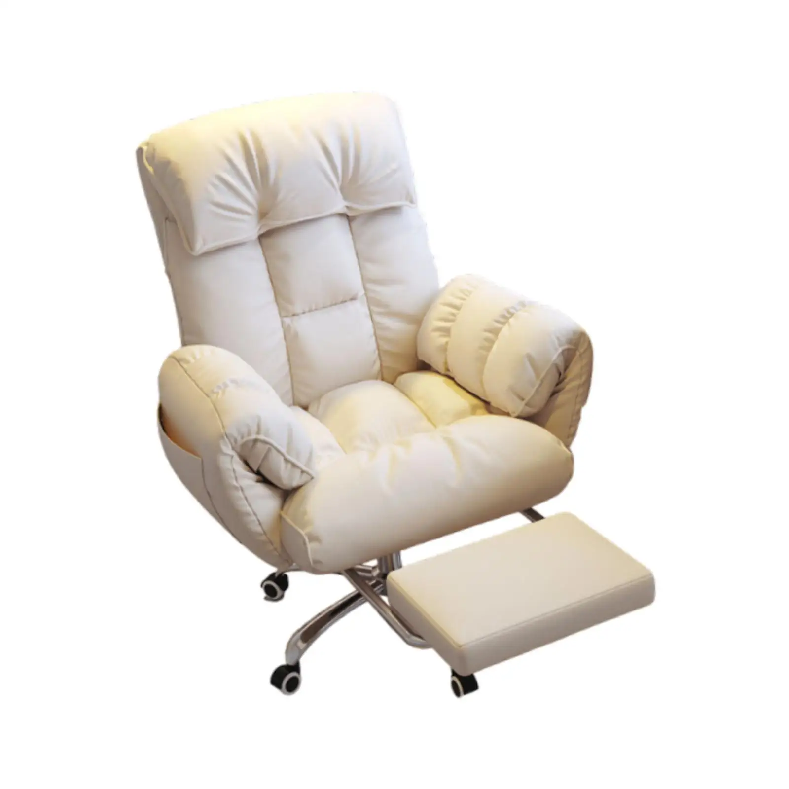 Comfortable Office Computer Chair Soft Lazy Gaming Chair with Backrest Household Desk Chair for Bedroom Study Sofa Chair