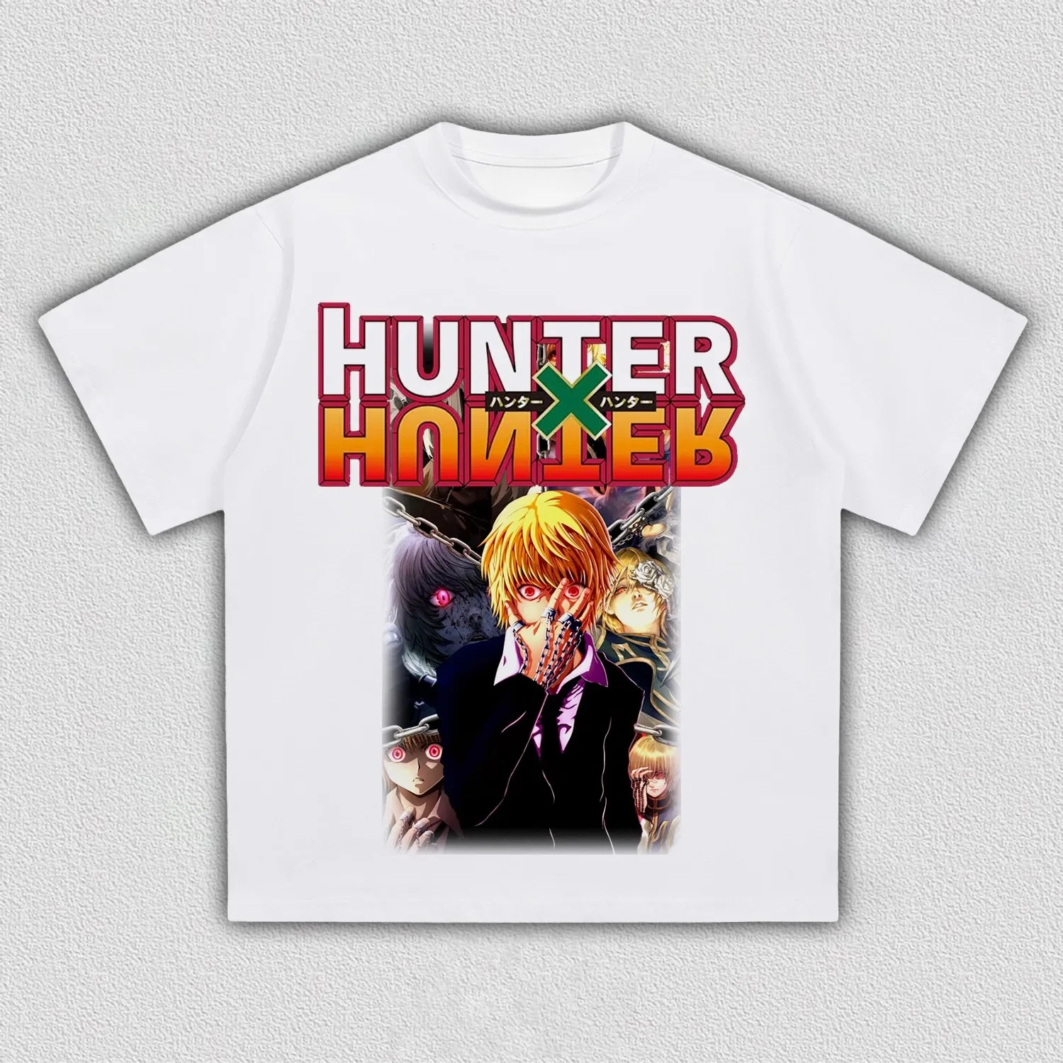 Hunter × Hunter Kurapika Anime Printing T-shirt Men's Clothing Women's 2026 Summer New High Quality Cotton T Shirt