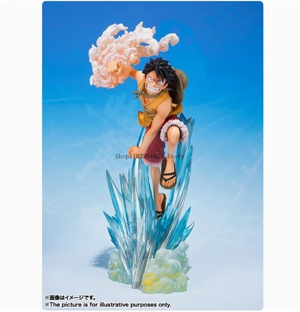 BANDAI Original Figuarts Zero One Piece Monkey D. Luffy &Portgas·D· Ace Brother's Bond Action Figures Collectible Model Gifts