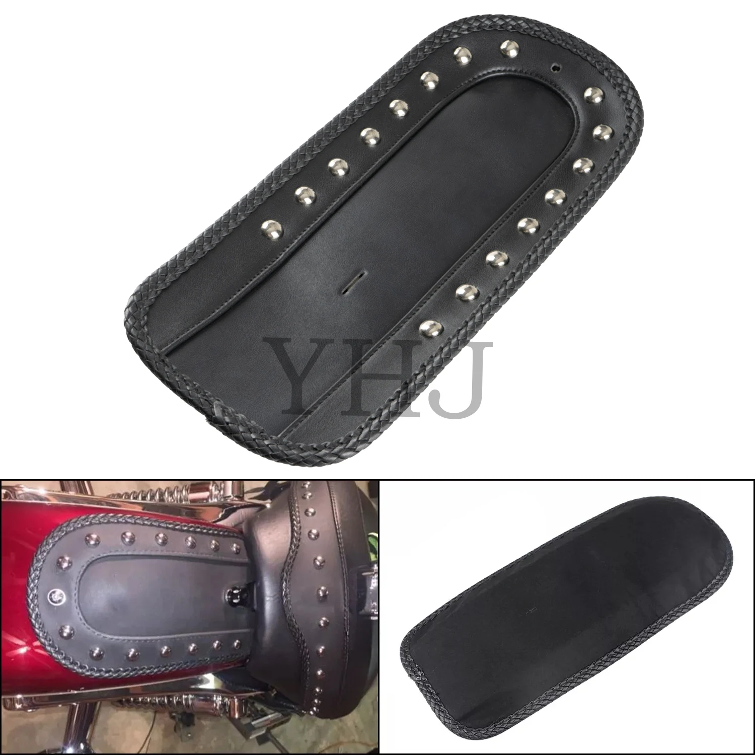 

For Harley Softail Breakout Deluxe Fat Bob Heritage Classic Low Rider Sport Glide Street Bob 18-2020 PU Leather Rear Fender Bib