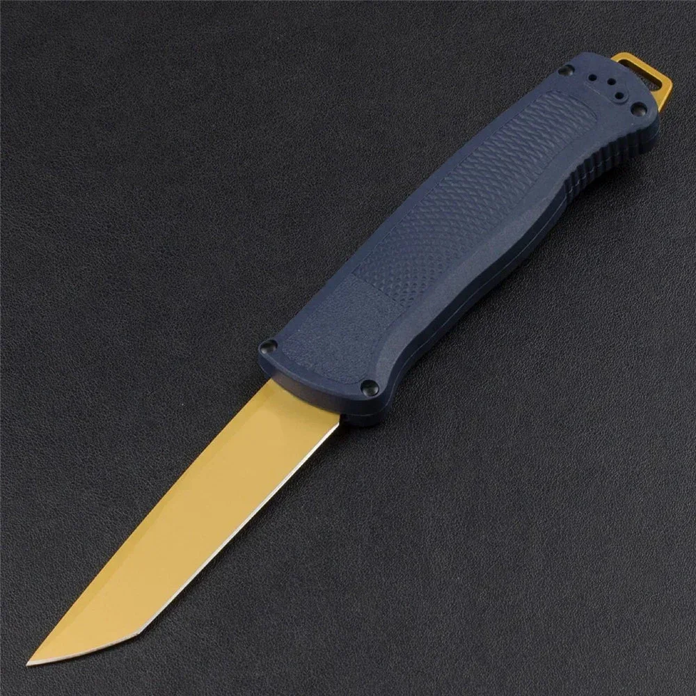 AU TO Knife CPM-CruWear Tanto Blade CF-Elite Handle Survival Folding Pocket Knife Camping EDC Tools BM 5370 BK Limited