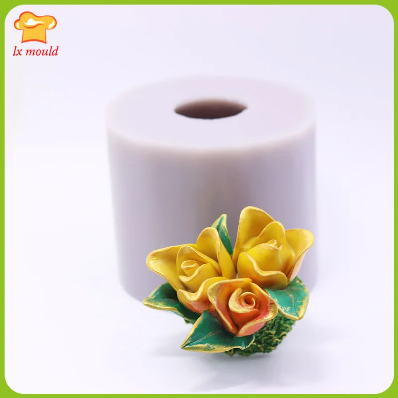 3D Lily Flowers Sil…