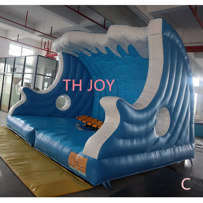 by ship to sea port, Inflatable Surf Machine Water Surf Simulator Mechanical Surfboard Inflatable Surfboard sport games