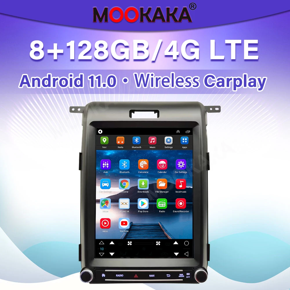 

Автомобильная стереосистема Carplay Android для Ford F150 2013-2014 GPS-навигация мультимедийный плеер сенсорный экран стерео головное устройство