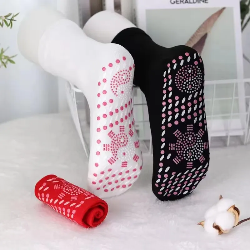 

1-6Pairs Winter Self-Heating Socks Instant Warmth Unisex Foot Warmers Machine Washable For Cold Weather Office Skiing Socks