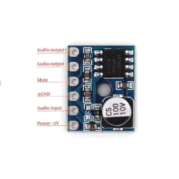 5128 Class AB Class D Digital Amplifier Module 5W Mono Audio Amplifier Board