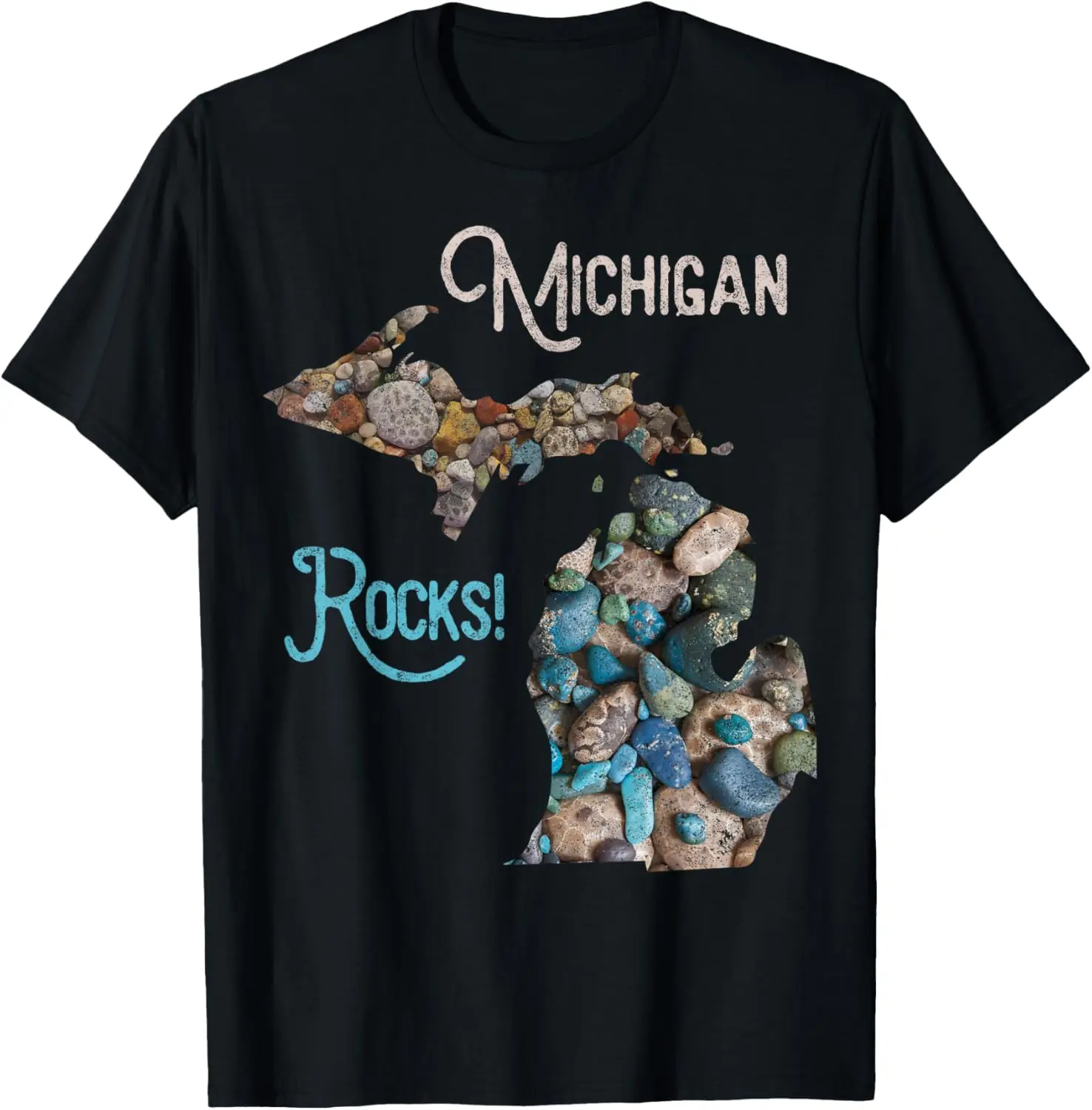 Michigan Rocks Petoskey Stone Hunting Tee Great Lakes State T-Shirt