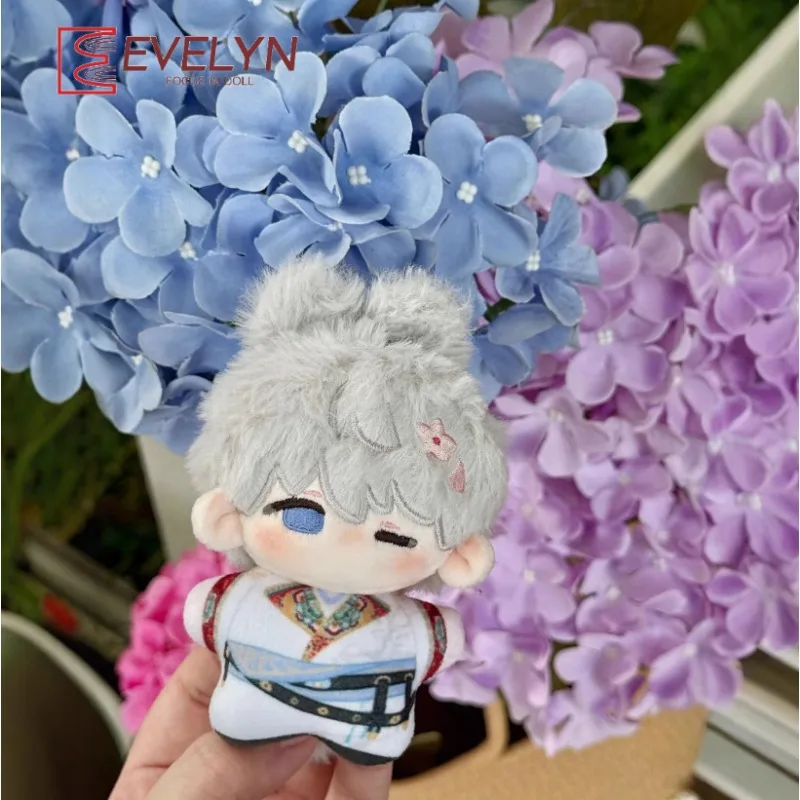 Evelyn เกมความรักและ Deepspace Xavier 10 ซม.ตุ๊กตาผ้าฝ้ายตุ๊กตาของเล่นตุ๊กตา Plushied ตุ๊กตากระต่ายน่ารักหูตุ๊กตาพวงกุญแจกระเป๋าเป้สะพายหลังจี้