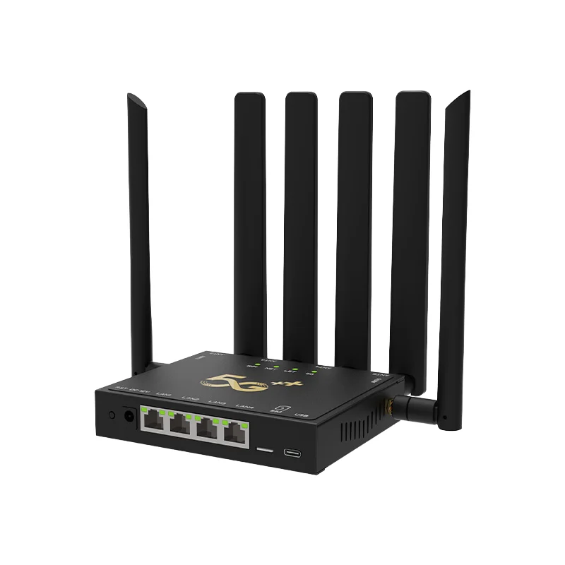 CP5025 Hot Sale 5G Cpe Wifi 6 Router with SIM Card Slot External Antenna Home Enterprise 5G Modem Router