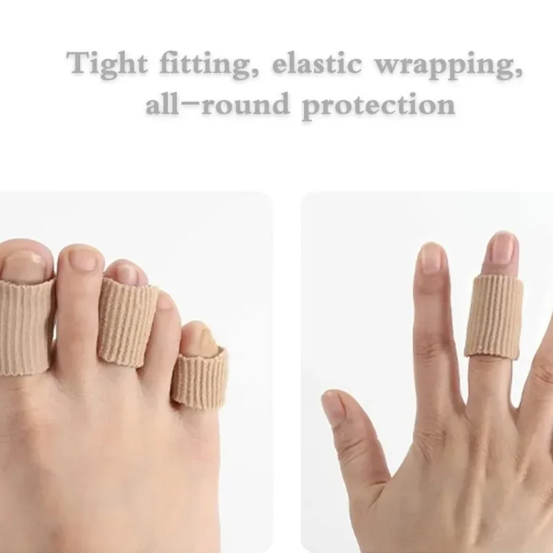 Women's Gel Fiber Toe Caps - Anti-Blister Finger Guards, Corn Sleeves for High Heels, Pain Relief from Shoe Rubbing & Squeezing