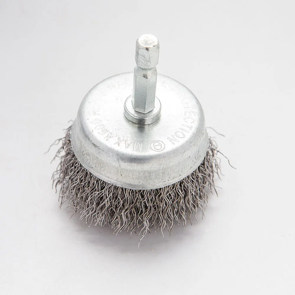 Wire Brush for Drill Wire Wheel Brush Cup Set Drill Wire Brush for Drill 1/4 Inch Arbor for Cleaning Rust Stripping Hexagonal