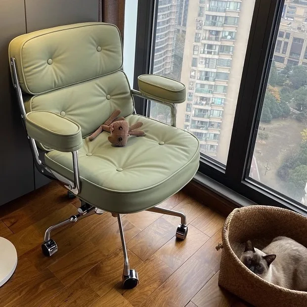 Leather Office Computer Chair Home Comfort Aleville Chair