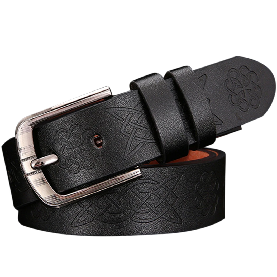 

Classic Vintage Faux Leather For Men'S High Quality Buckle Jeans Casual Belts Business Cowboy Waistband Male Fashion Designer