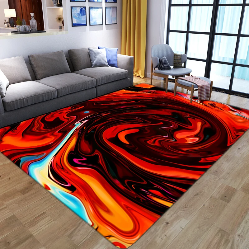 Dreamlike Visual Vortex Carpets For Living Room Bedroom Decoration Home Kids Play Game Area Rugs Bedside Sofa Non Slip Floor Mat