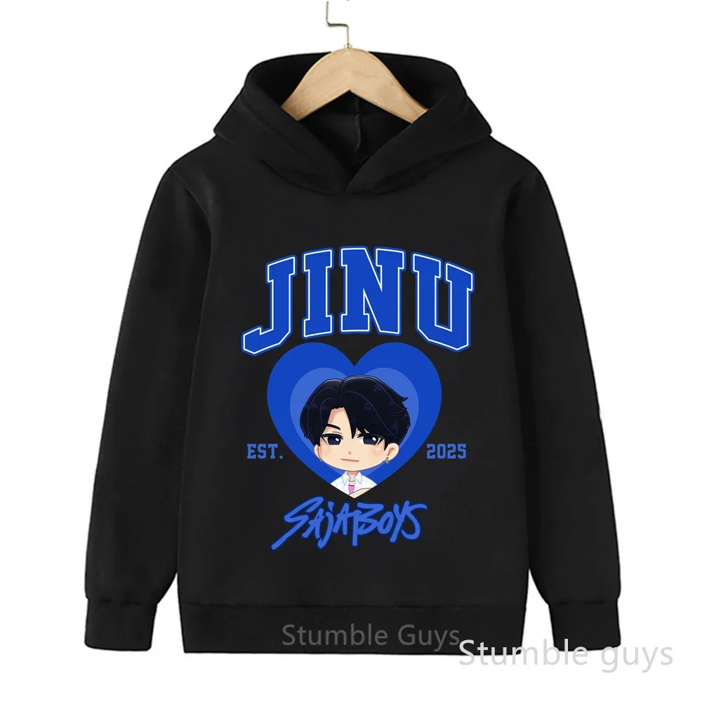 

Kpop Demon Hunters Casual Fashion Warm Kids Autumn Winter Boys Girls Sweatshirt Hoodie Anime Clothes